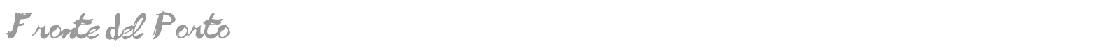 Fronte del Porto font preview